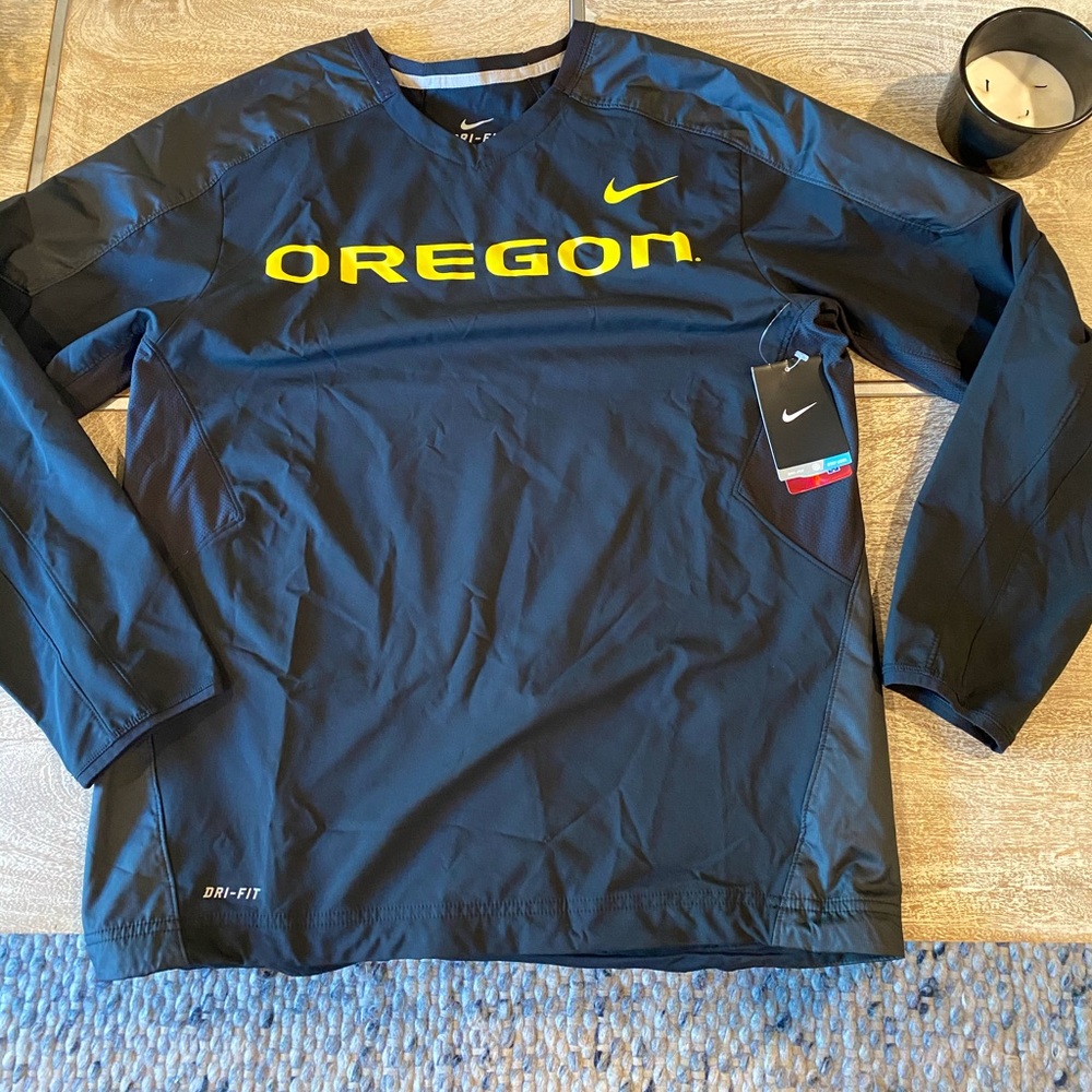 Men’s Nike Dri Fit Performance Jacket Medium university of Oregon Ducks